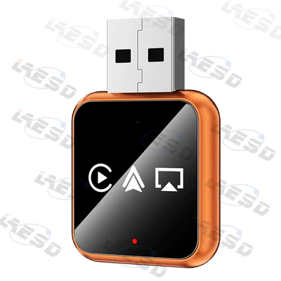Simsiz CarPlay və Android Auto Carplay Box, Car-Machine Connectivity - q1ab-orange-white-label-metal-glass-4-in-1-wireless-carplay-android-auto-adapter-apple-android-screen-mirroring-exclusively-for-overseas-use