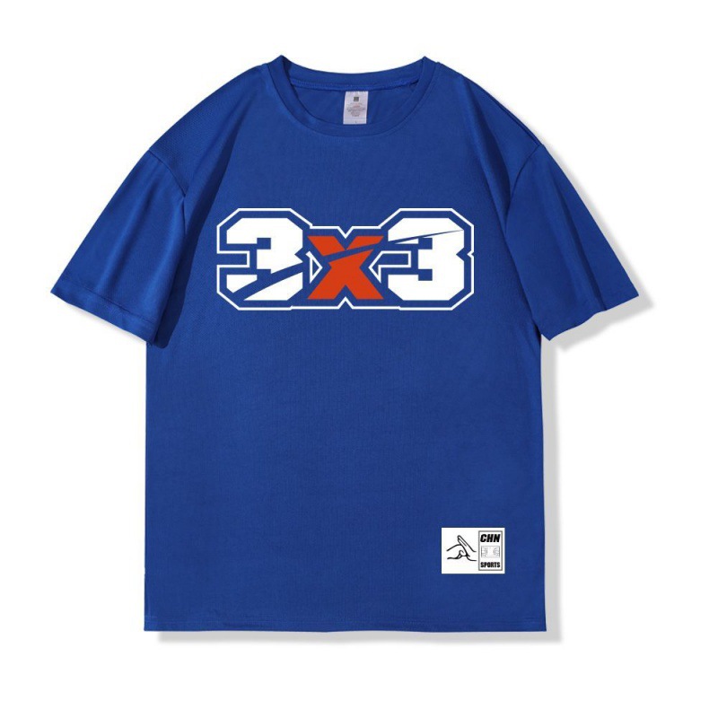하이 퀄리티 3x3 스크래치 반소매 클라인 블루 (화이트 라벨)
