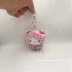 ハローキティ ピンク ヒョウ柄 キーホルダー バッグ ペンダント Sanlio かわいいペンダント ぬいぐるみ 日本製