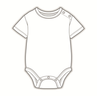 Baby Short-sleeved Triangle Hasson Custom