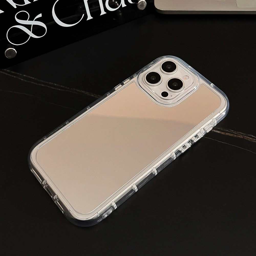 Apple, iPhone16, чехол для телефона, совместимый с зеркалом, зеркальный эффект, 14 Pro Max, качественный стиль, защита от падений