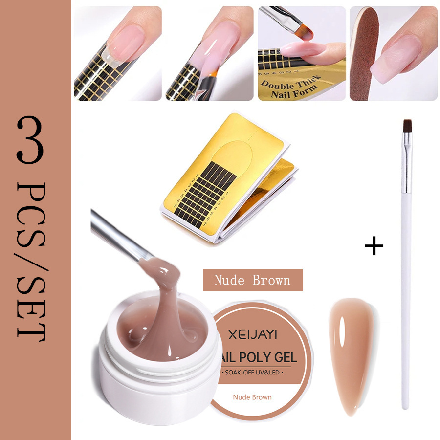 Uñas fototerapia extensión pegamento traje extensión rápida con soporte de papel fototerapia pluma Firme y Duradera adecuado para el principiante