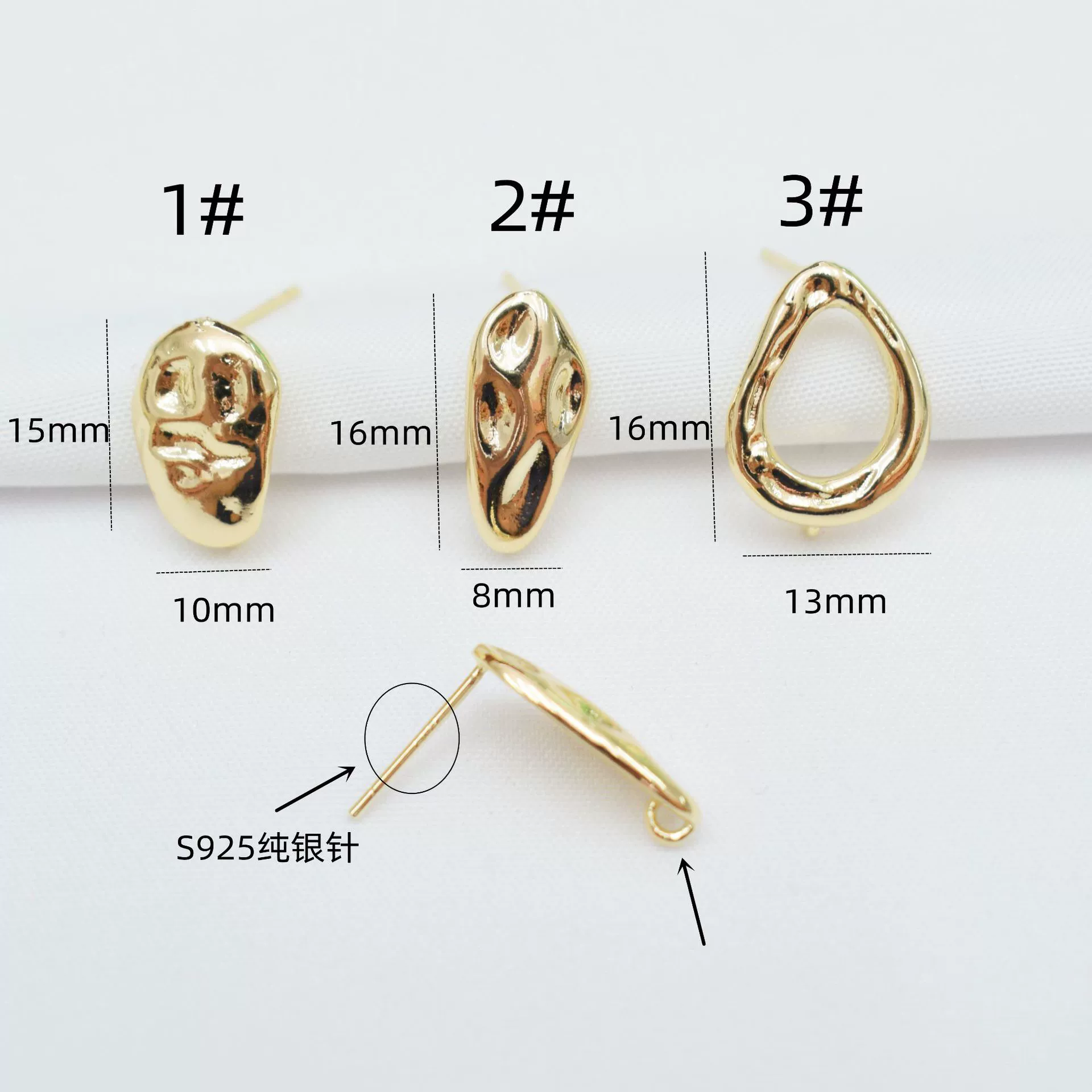 Серебряная игла, серьги, материал, ручная работа, 14 карат, S925, образец серебра 925, оптовая