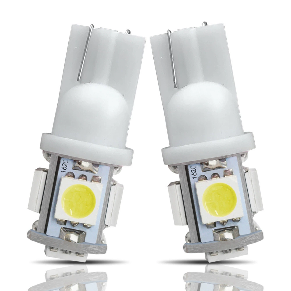 Салонный светодиодный фонарь для автомобиля T10 W5W 5050-5SMD, демонстрационная ширина света 12VLED, свет для чтения, дверной свет
