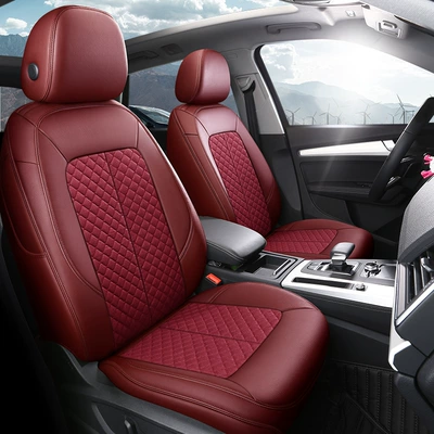 Four Seasons all-inclusive seat cover for special cars one car one version can be ordered Junwei Junyue star Ruike Luze car seat cushion (Modelə uyğun (Original) oturacaq örtükləri) - lafite-red-standard-edition-incomplete-back-pack