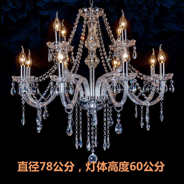 Los fabricantes promueven 5 cabezas, 6 cabezas, 8 cabezas, 10 cabezas, candelabros de cristal europeos, que se pueden suministrar a tiendas físicas de varias plataformas en el país y en el extranjero
