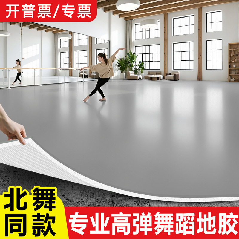Specialized Dance Studio Flooring, Professional Pvc Plastic Dance Room Floor, Non-Slip Thickened Floor Mat for Kindergarten
