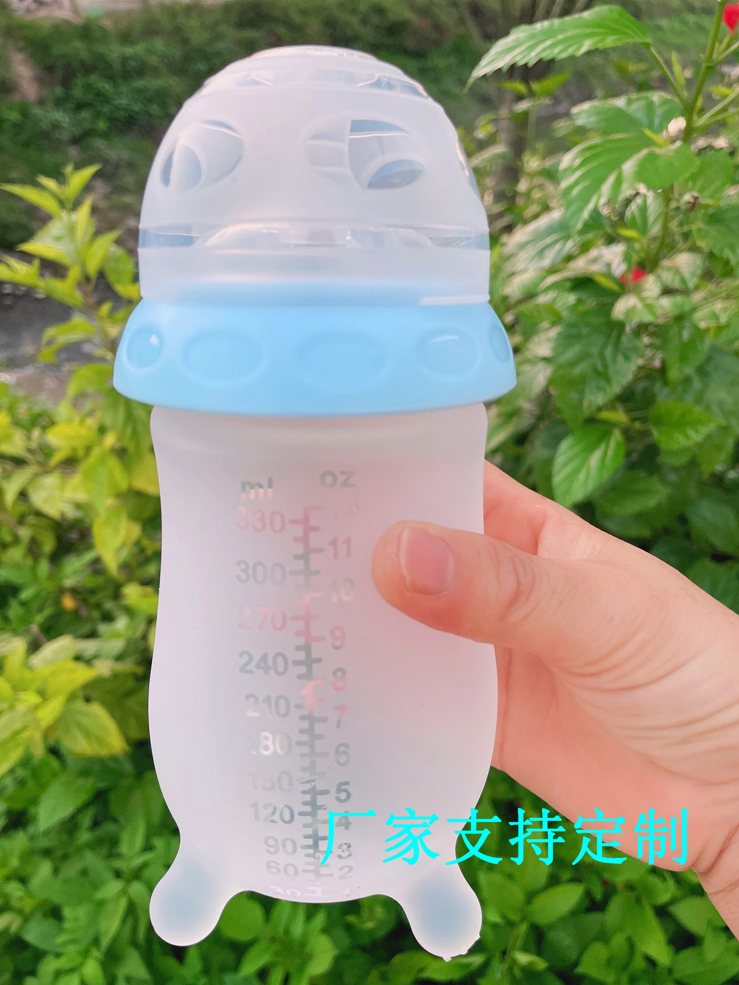 新款矽膠奶瓶仿母乳大寶寶防摔防脹氣斷奶玩具奶瓶神器專用無異味