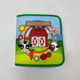 Various Styles of Felt Books, Cross-Border Stereo Early Education Kindergarten Educational Toys, Felt Quiet Books, Farm Busy