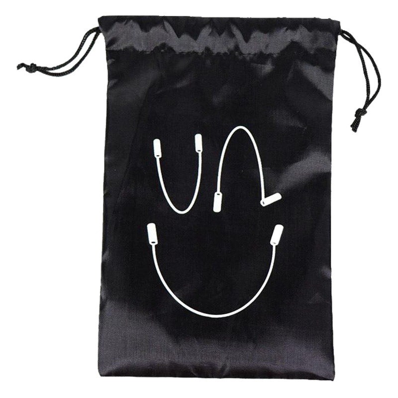 Bolsa de almacenamiento de cuerda de salto de tela de poliéster 16x25cm Bolsa de cordón de poliéster con cordón de nylon 210D urgente en stock