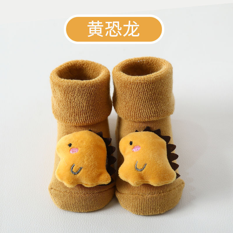 赤ちゃんの学校の靴下の赤ちゃんのA類の秋冬の床の靴下の子供の厚い毛の輪の靴下の男女の子供の靴の靴下の卸売り|undefined