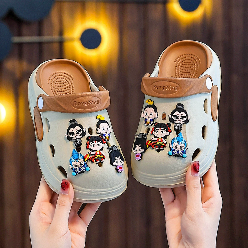 2025 Нежа Мультяшные тапочки 2025 Летние дети Баотоу Мягкая подошва
