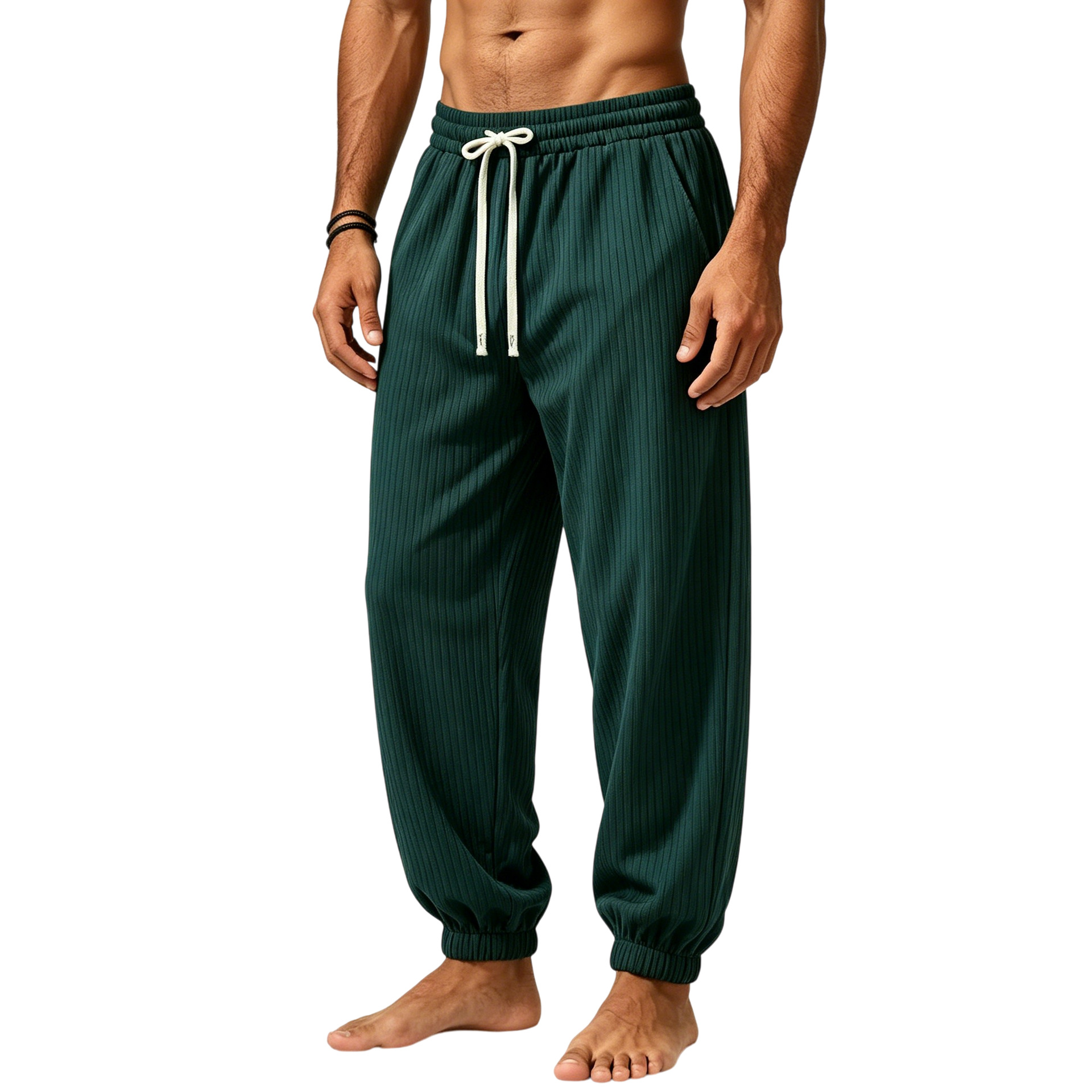 Men's Jogger Sweatpants Loose Fit Drawstring Athletic Trousers_voghion.com