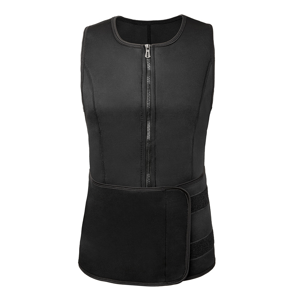 Amazon nuevo cuerpo de los hombres que forma la ropa más el tamaño sudor-romper la ropa fitness cintura adelgazamiento ropa interior velcro cuerpo conformación cintura sellado