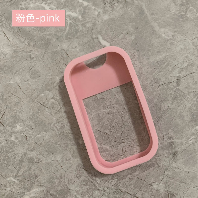 Pulverizador de tarjeta de silicona caso 45ml 50ml de Apple botella de color de silicona caso llavero sub-botella funda protectora