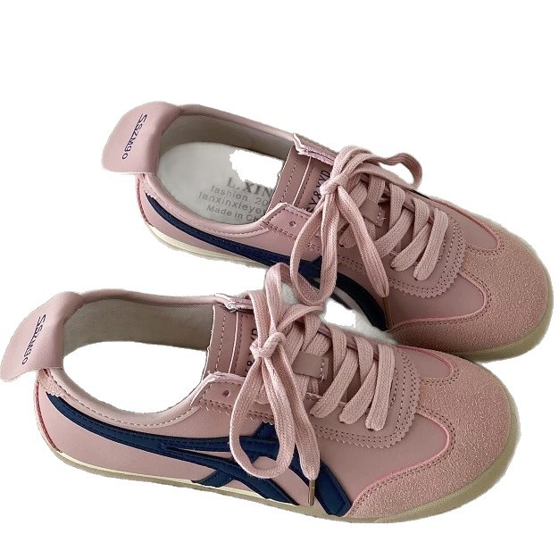 2025 primavera y otoño nuevos zapatos deportivos de skate casuales Agan zapatos de moda americana con suela suave aumentando la altura de los zapatos de entrenamiento de la escuela de la mujer amarilla