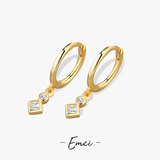 Корейские универсальные ретро дизайнерские модные серьги с цирконом, простой и элегантный дизайн, оптовые продажи