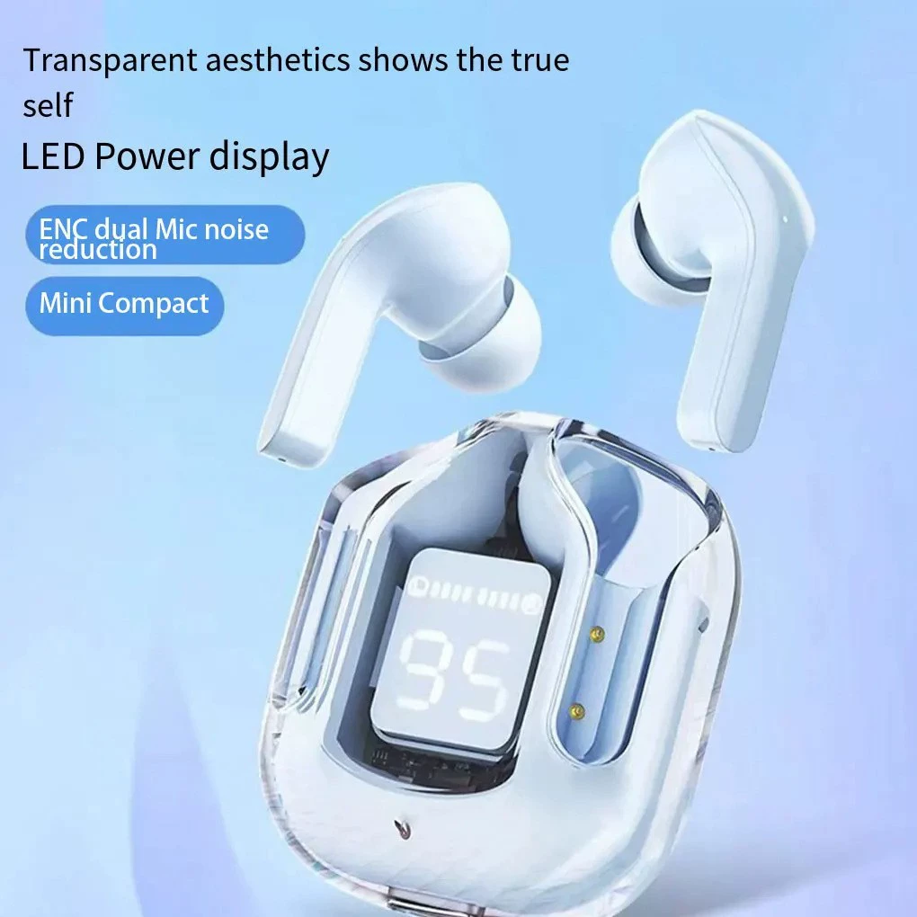 Новый продукт, прозрачный корпус Air31, цифровые Bluetooth-наушники XT16, стерео музыка/игры/спорт, длительное время работы