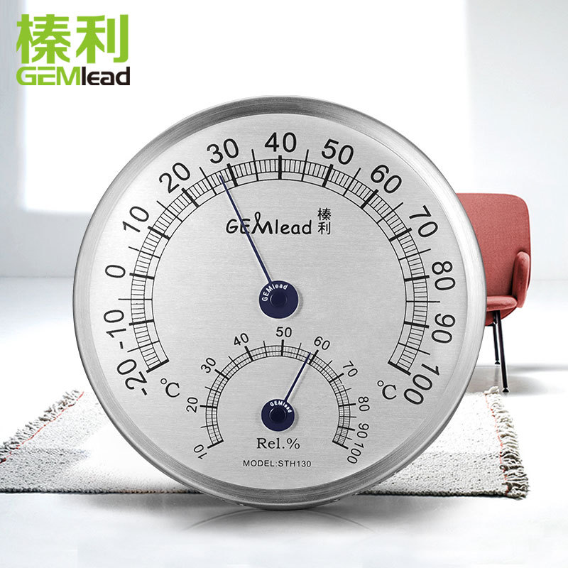 榛利STH130H高温温湿度计100度不锈钢高精度烘焙发酵箱工业温度计
