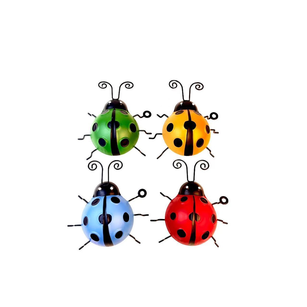 Three-dimensional Iron Ladybug Wall Art Hanging Decoration_voghion.com