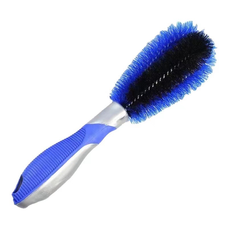 蓝色短柄汽车轮胎刷清洁短柄 轮胎轮毂洗车刷Wheel Tire Brush