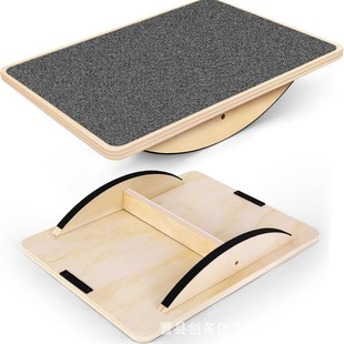 Factory Wholesale Square Balance Board Wooden Fitness Balance Board Tumbler Fitness Board Yoga Balance Board