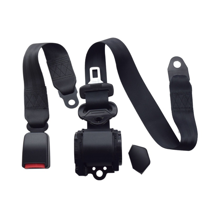 Automatic Retractable Emergency Lock Car Passenger Car Bus Three-Point Slanted Shoulder Safety Belt K3 Plastic-Coated Base Set