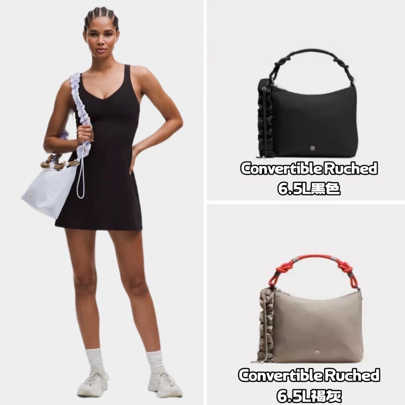 Cross-Border Lujia Convertible Runched 6.5L Large Pleated Bag, Shoulder Crossbody Cloud Bag, Trendy Cross-Border Lujia Convertible Runched 6.5L Large Pleated Bag, Shoulder Crossbody Cloud Bag, Trendy