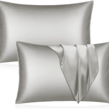 Simulation silk double-sided ice silk pillowcase silk single