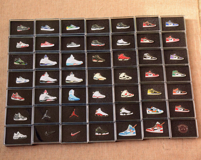 Jordan Badge AJ Metallic Paint Brooch AJ Collection Souvenir