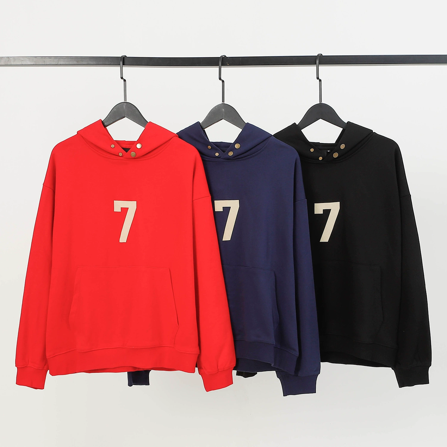 Трансграничный модный бренд FOG Double Line Essentials, Флокированный свитер с капюшоном 7, мужское и Женское пальто FOG High Street