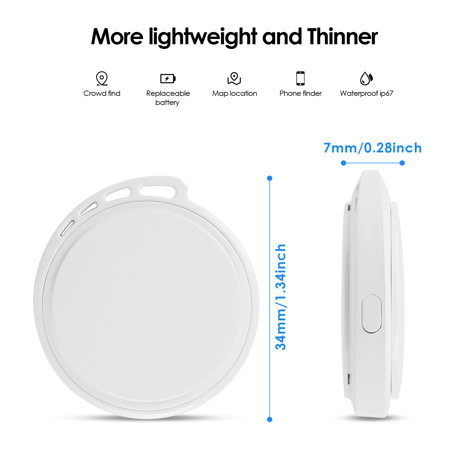 跨境爆款小孩防走丢定位器钱包钥匙物品汽车gps宠物防丢神器