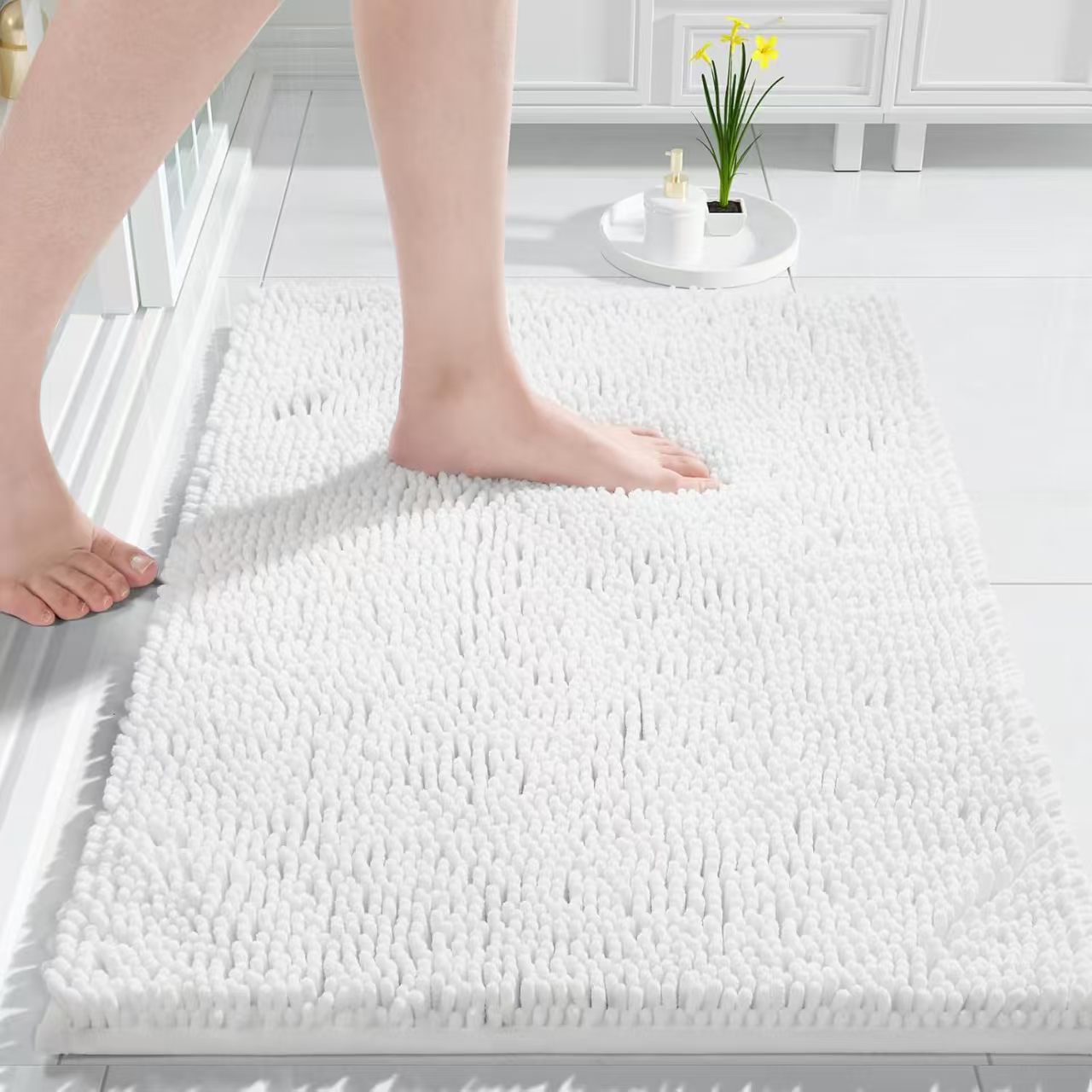 Nuevo alfombra de baño de Schneier, alfombra de baño, alfombra antideslizante, alfombra de absorción de agua gruesa, puerta de baño