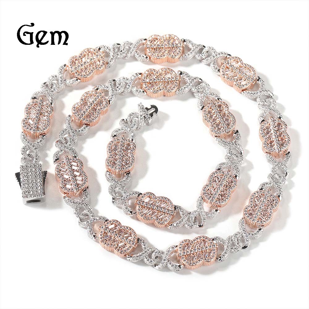 creative copper necklace hip-hop style