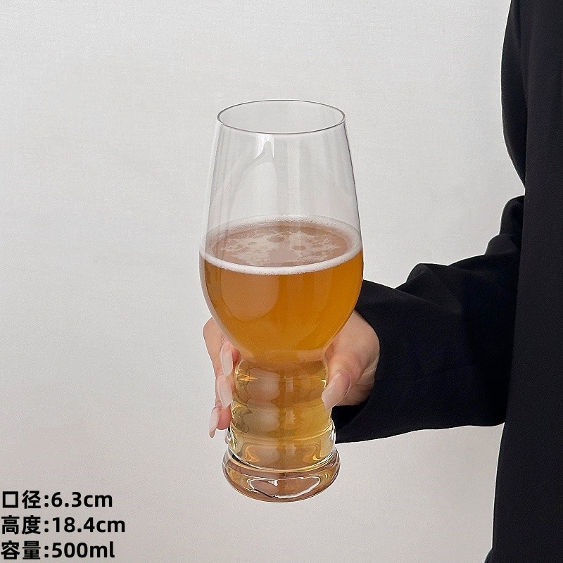 Tazas de cerveza artesanales de alta calidad, tazas de cerveza de vidrio, tazas de cerveza de gran tamaño, tazas de vino de gran capacidad, barras de pies altos.