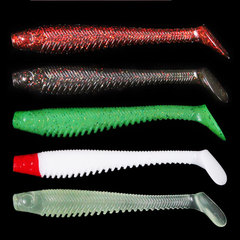 Submerged T-tail Soft Bait 10cm/5.7g Lure Fishing Artificial Fish Bait Outdoor Casting False Worm Lure for Pike and Perch Wholesale