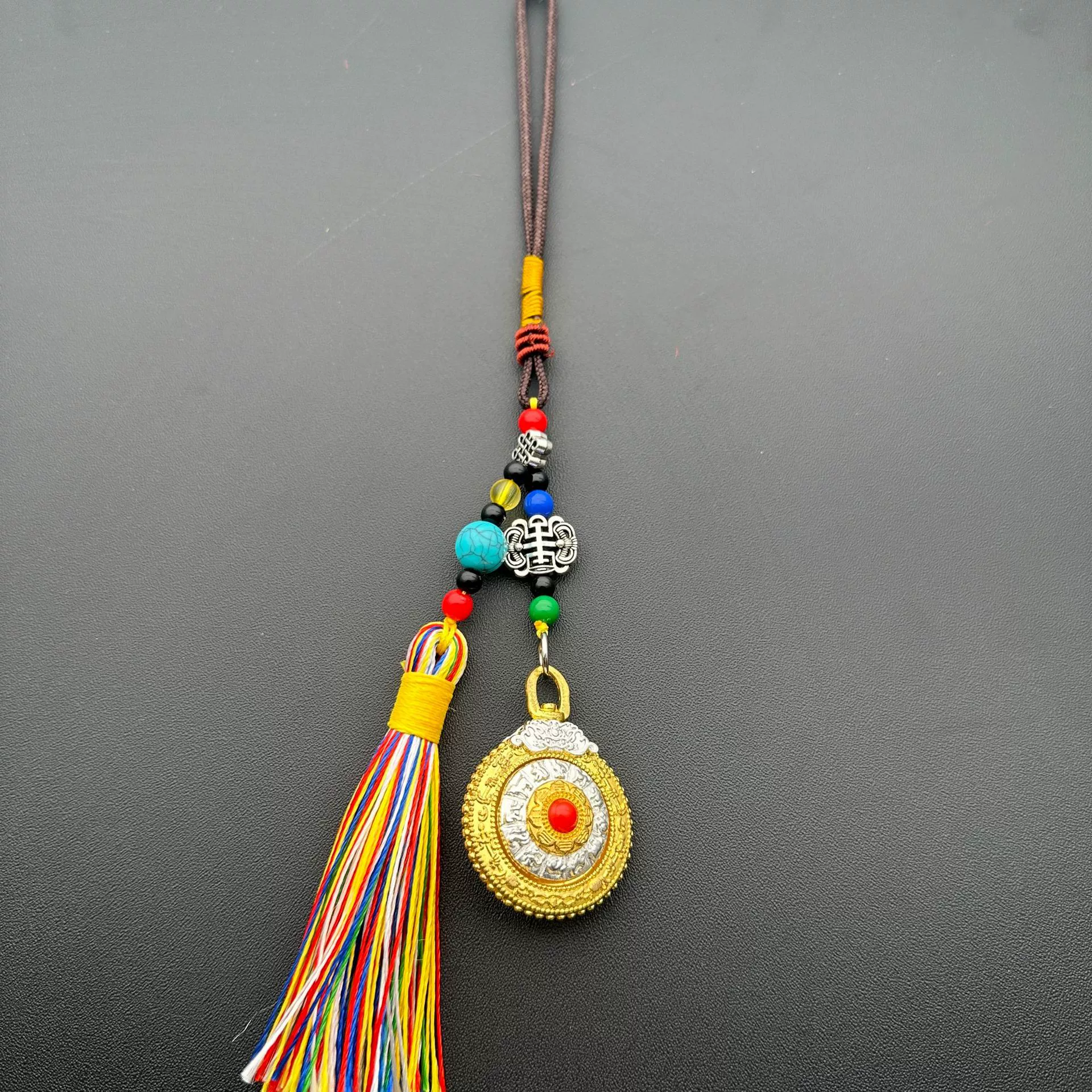 Double-sided ethnic pendant, accessory, Chinese horoscope, ethnic style