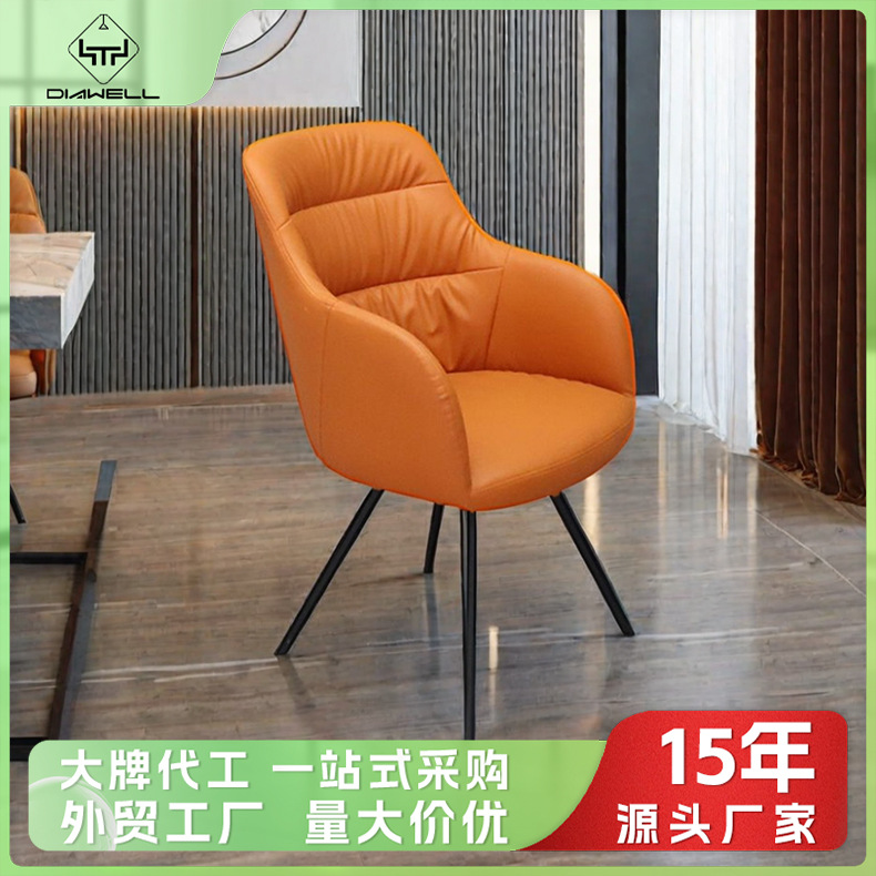 Exportaciones transfronterizas lujosas de alta calidad sillón de hierro forjado silla de comedor nórdica casera de café image 1