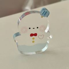 高颜值恋与深空自制周边可爱黎深雪人创意亚克力加厚麻将立牌摆件