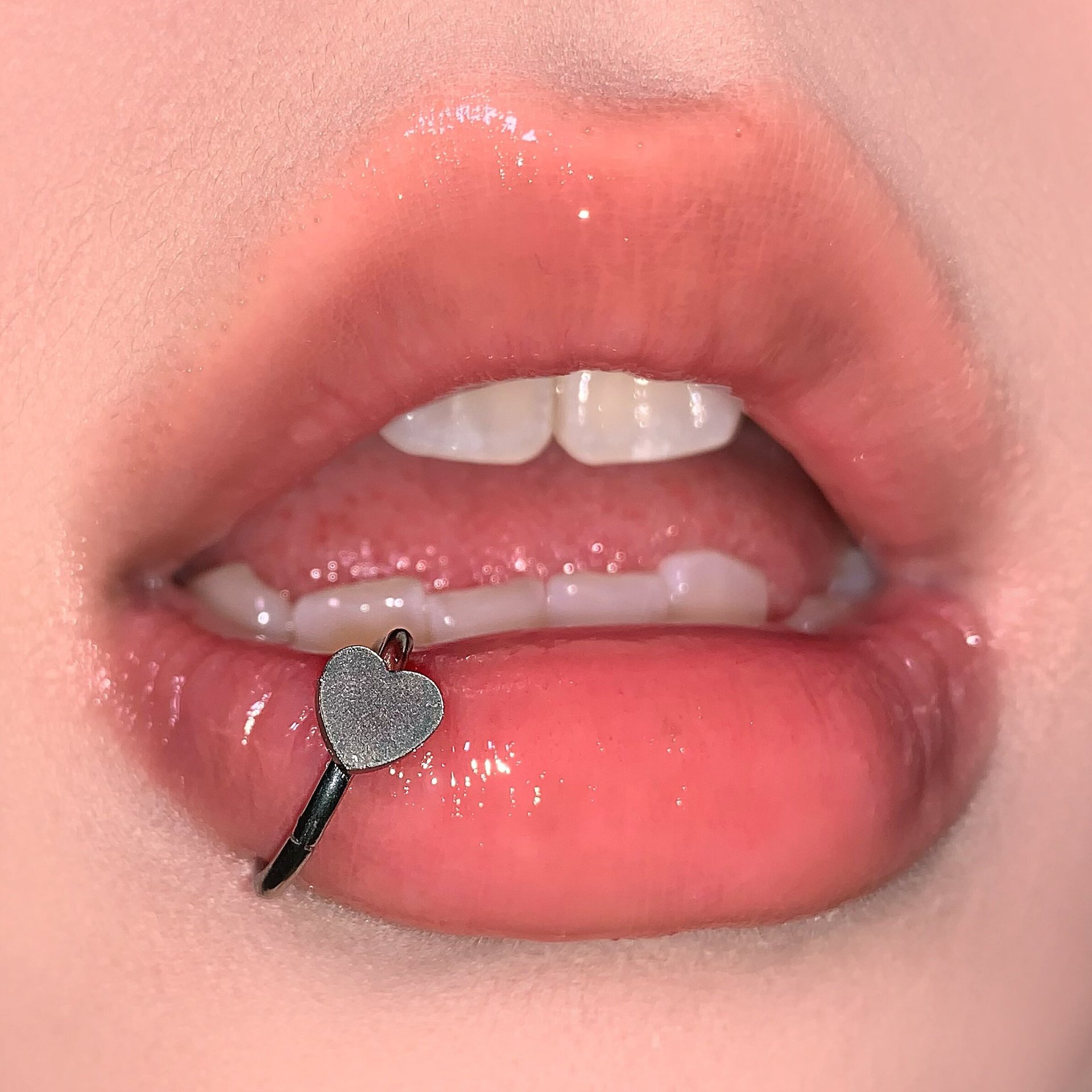 Cross Star Heart Seamless Lip Ring - 316L Surgical Steel Hoop for Lip Piercing Jewelry Wholesale detail image 10
