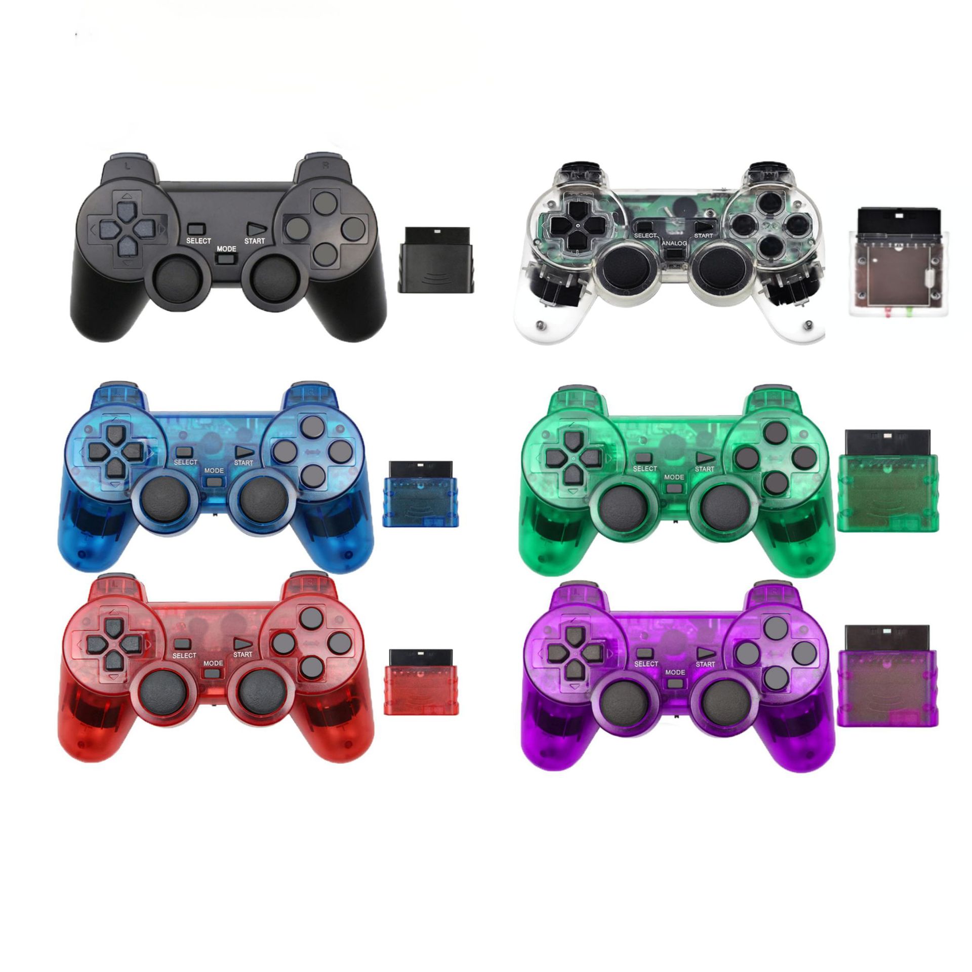 Fábrica en stock P2 manejar doble vibración 2,4g soporte inalámbrico P2 transparente inalámbrico GamePad color transparente