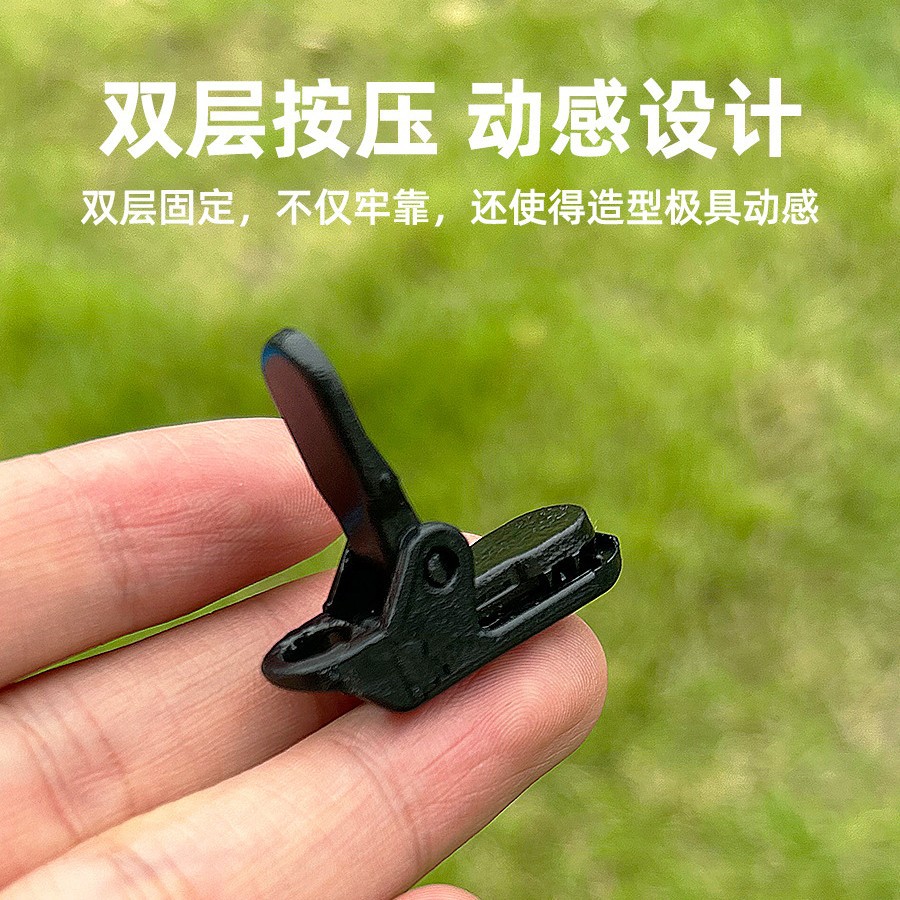 Acampar al aire libre dosel punto de tracción gancho tienda a prueba de viento clip fijo con tienda invertida añadir punto de tracción clip de cocodrilo