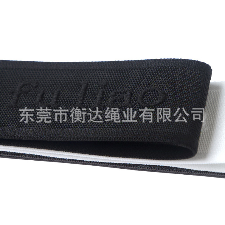 Inventario de 4cm 3D estereoscopio en relieve Jacquard convexo banda elástica ropa zapatos sombreros calzoncillos cintura elástica