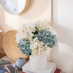 Siying single-branch hydrangea artificial flower decoration wedding bouquet rose wall artificial flower cross-border MW52665