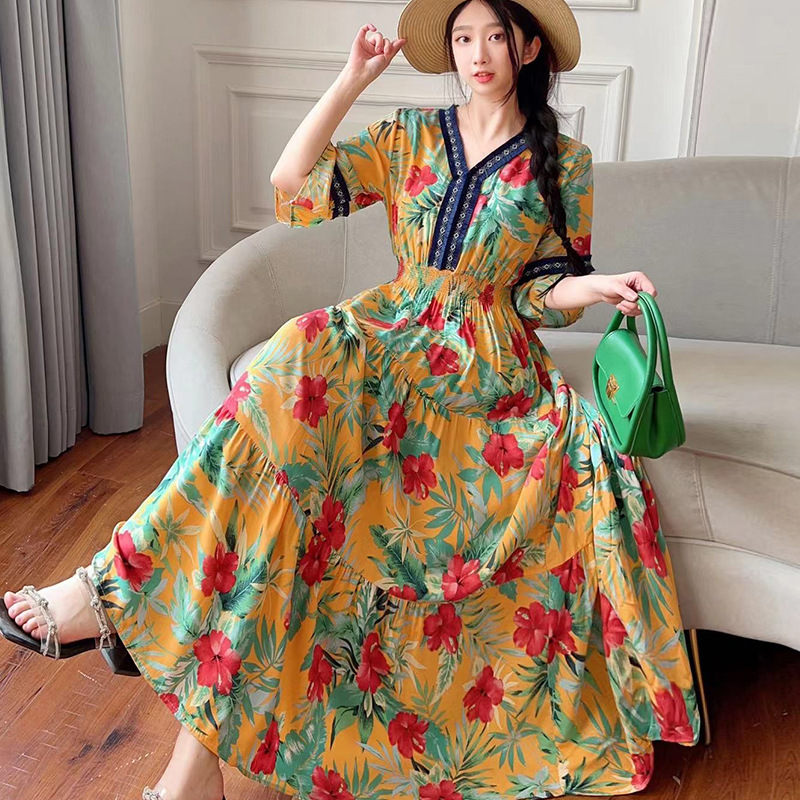 ethnic beach long skirt