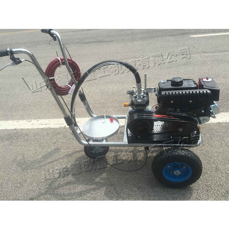 塑胶跑道马路冷喷划线机 小区停车场标线机 道路标线汽油划线机