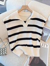 M 88743 Classic Stripe Polo Collar Vest �������ױ��� ��