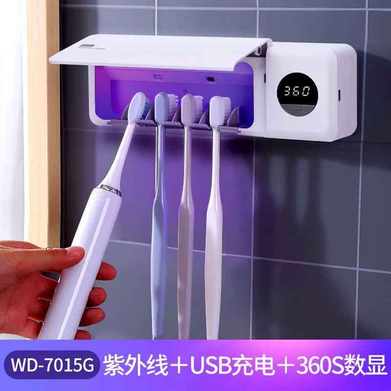 Популярная бытовая диспенсер для умывания: USB-зарядка, умный цифровой дисплей, UV-дезинфекция, держатель для зубной щетки