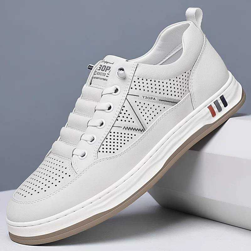 Summer breathable shoes for leisure for leather shoes, universal sneakers