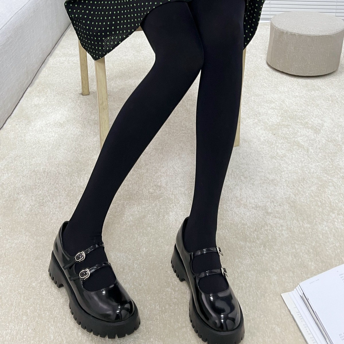 丝袜女超弹天鹅绒80D哑光日系连裤袜春秋冬季中厚加长打底袜薄绒